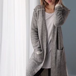 West Village Soft Gray Cardigan